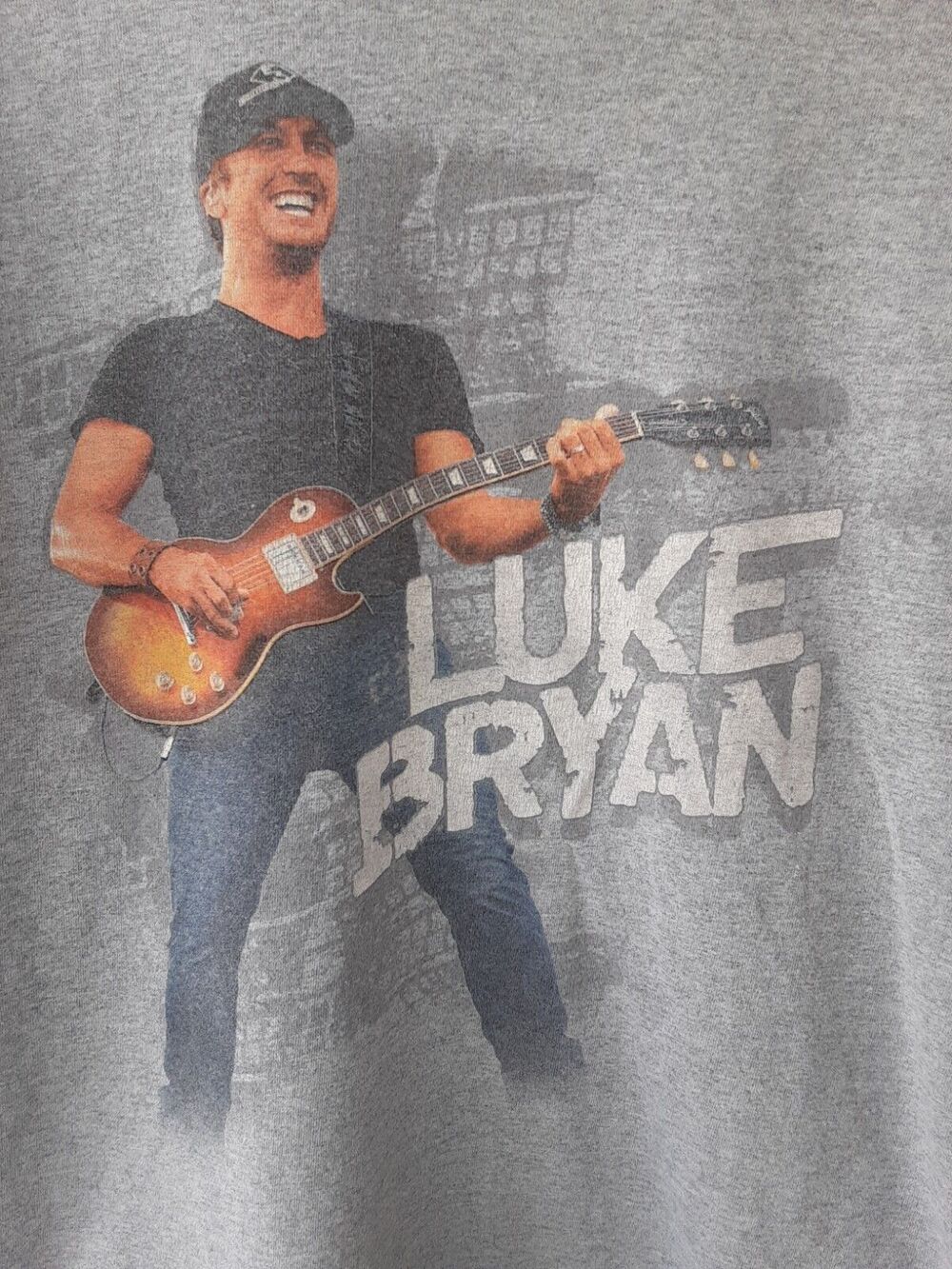 Luke Bryan Shirt Adult Mens Medium Gray I Dont Want This Night to End Concert